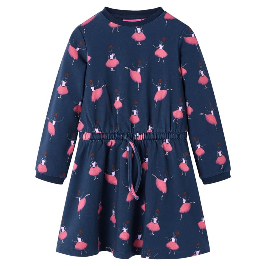 Kinderjurk 116 marineblauw