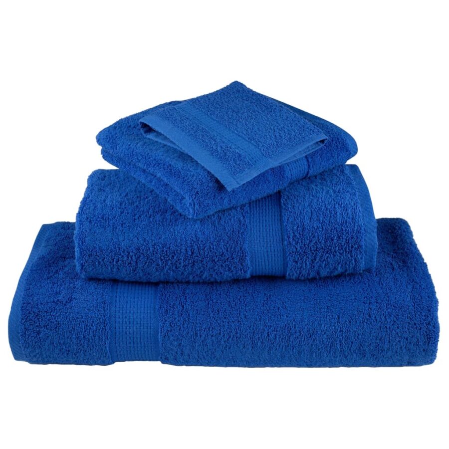 Badhanddoeken SOLUND 10 st 600 g/m² 70x140 cm blauw - Afbeelding 4