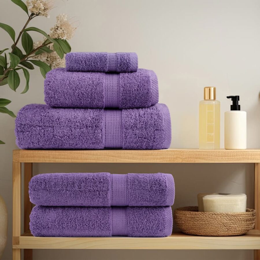 Gastendoekjes SOLUND 4 st 600 g/m² 30x50 cm paars - Afbeelding 3