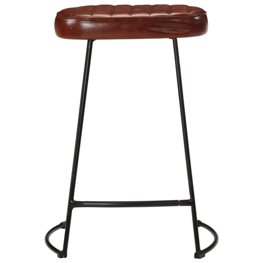 Barkrukken 2 st 41x29x62 cm donkerbruin - Afbeelding 3