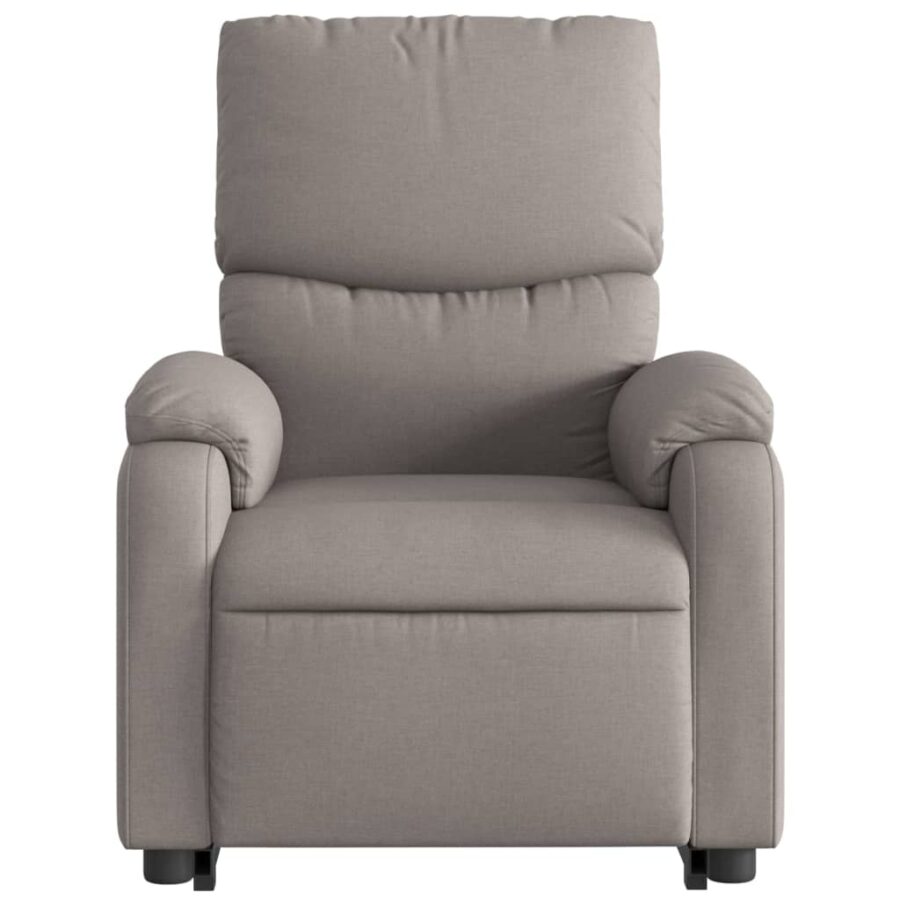 Sta-op-massagestoel verstelbaar stof taupe - Afbeelding 9