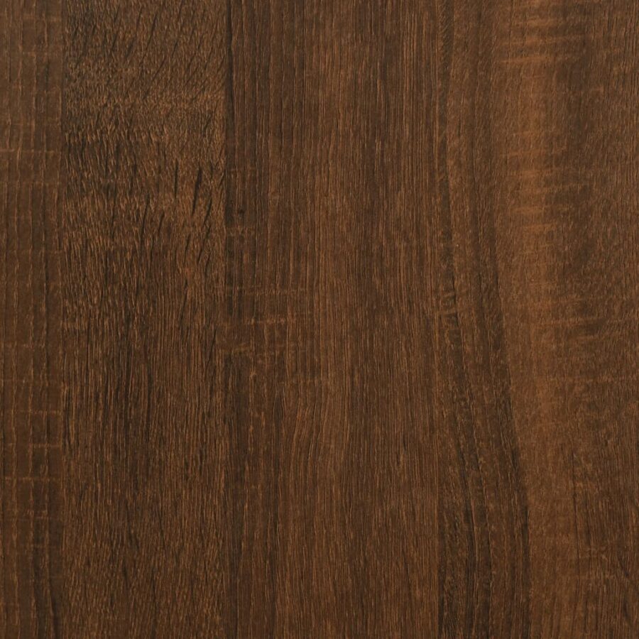 Boekenkast 3-laags 59x35x90,5 cm bewerkt hout bruin eikenkleur - Afbeelding 8