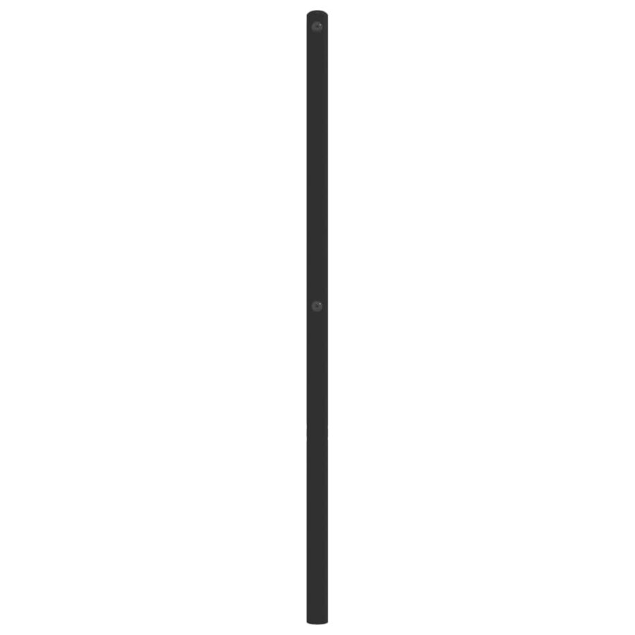 Hoofdbord 150 cm metaal zwart - Afbeelding 5