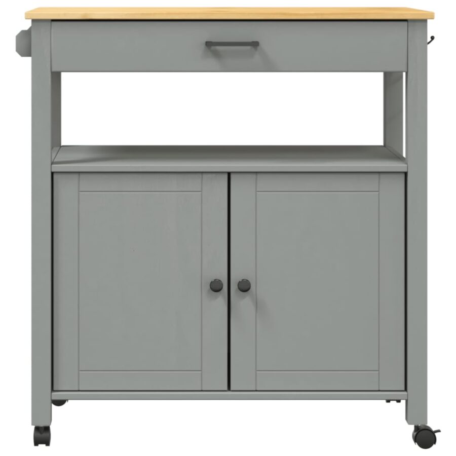Keukentrolley MONZA 84x40x90 cm massief grenenhout - Afbeelding 5