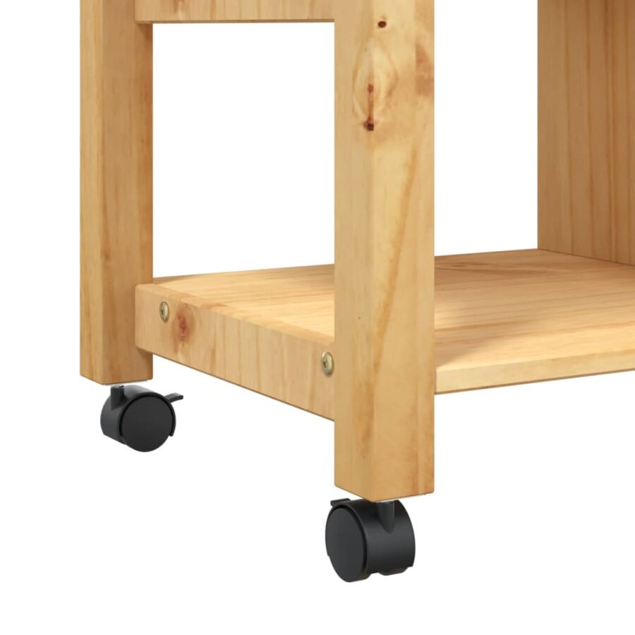 Keukentrolley MONZA 84x40x90 cm massief grenenhout - Afbeelding 8
