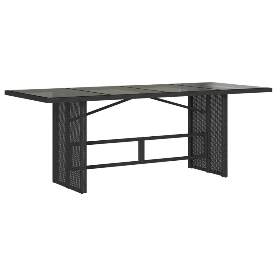 9-delige Tuinset poly rattan zwart - Afbeelding 5