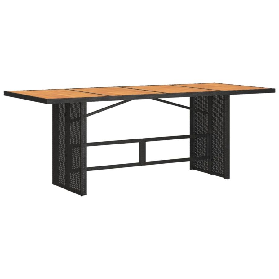 9-delige Tuinset poly rattan zwart - Afbeelding 7