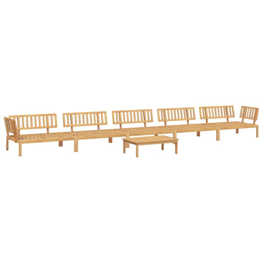 6-delige Loungeset pallet massief acaciahout - Afbeelding 2
