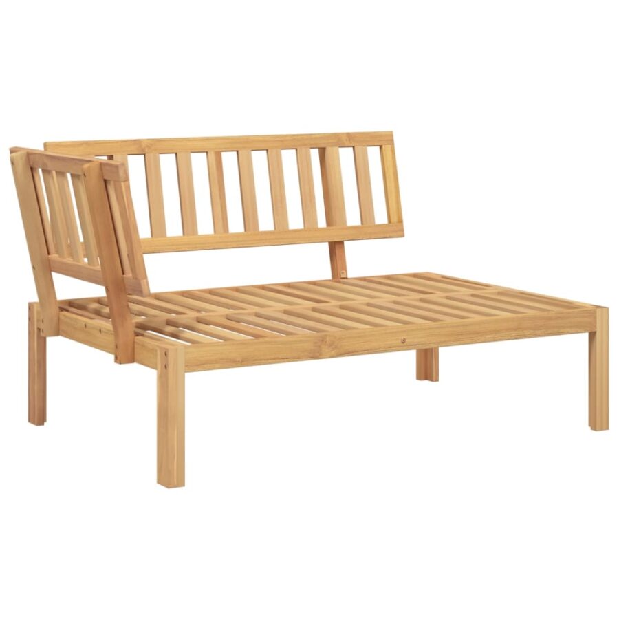 6-delige Loungeset pallet met kussens massief acaciahout - Afbeelding 7