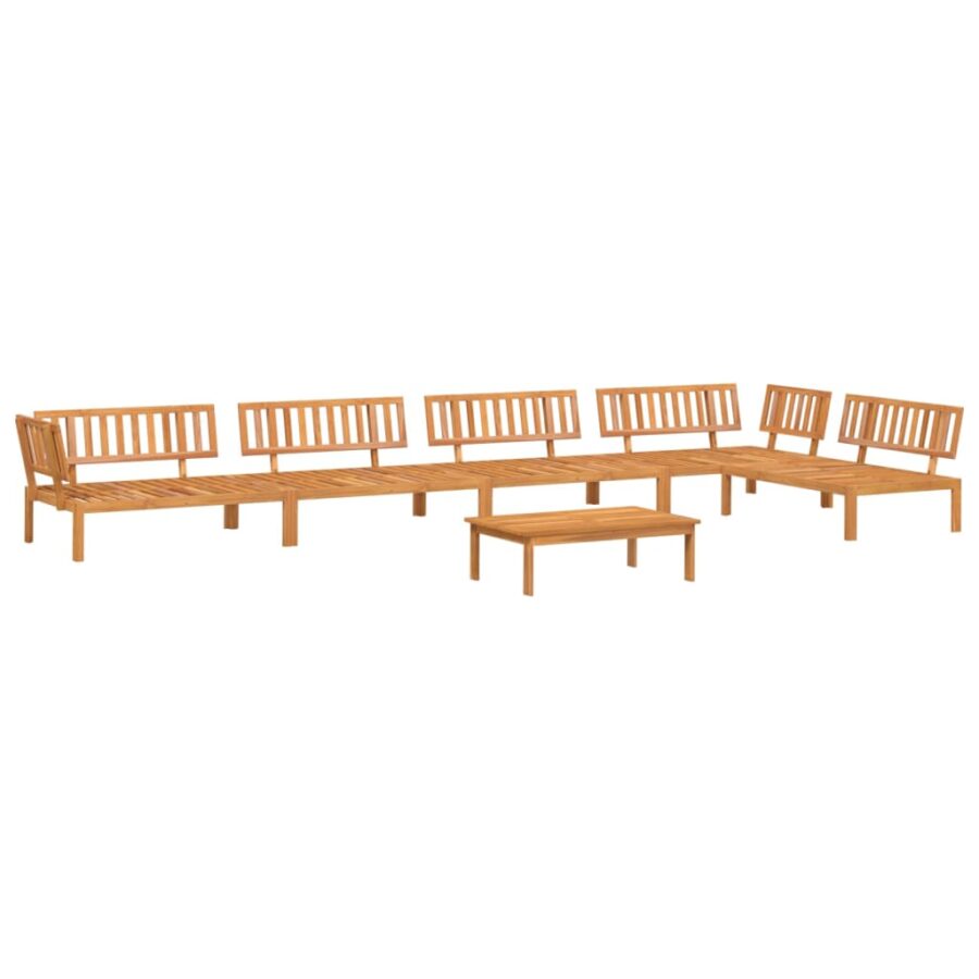 6-delige Loungeset pallet massief acaciahout - Afbeelding 2