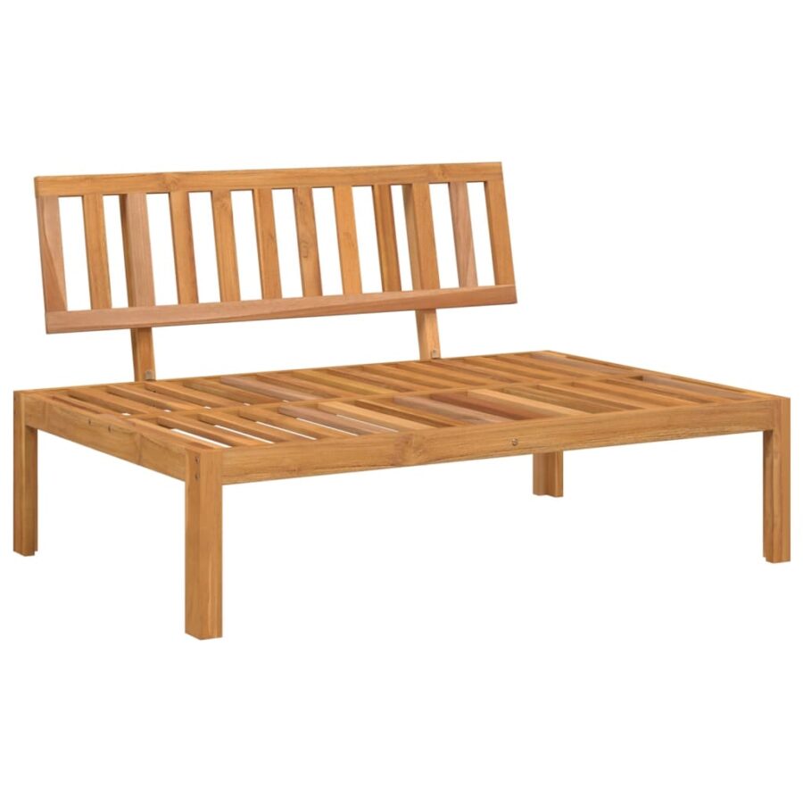5-delige Loungeset pallet met kussens massief acaciahout - Afbeelding 4