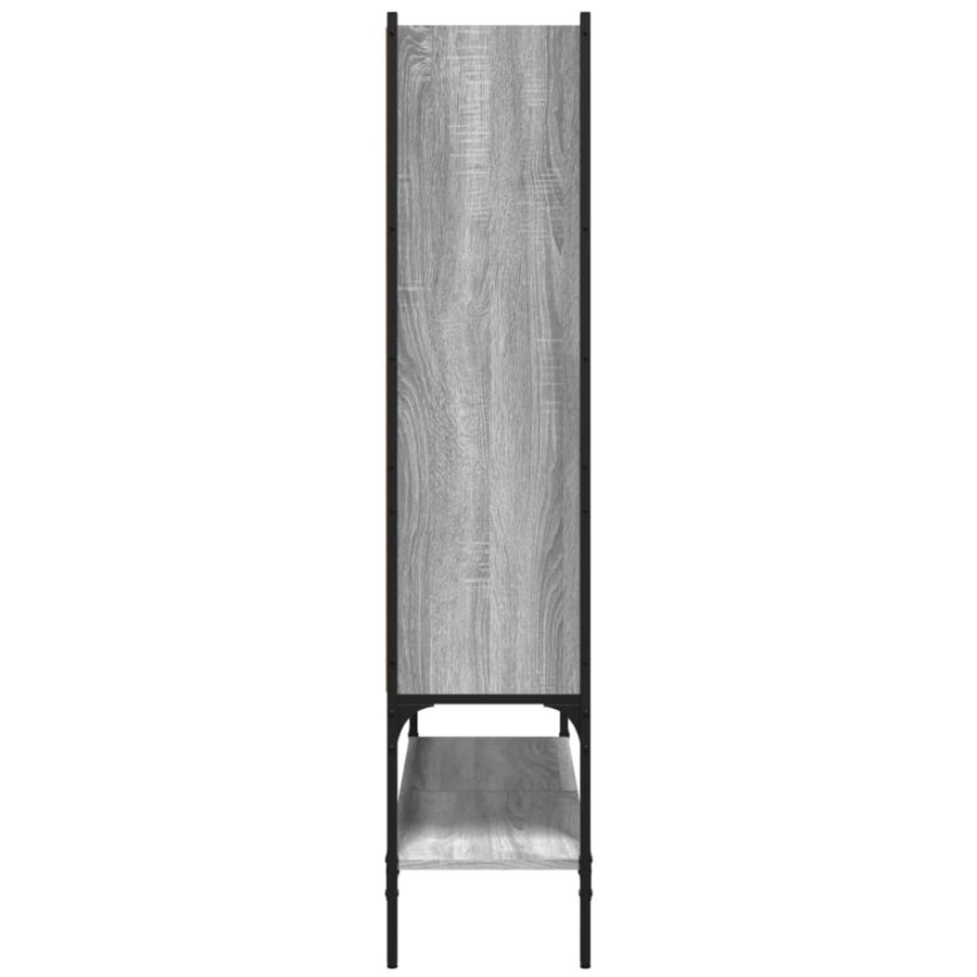 Boekenkast 102x30x141,5 cm bewerkt hout grijs sonoma eikenkleur - Afbeelding 6