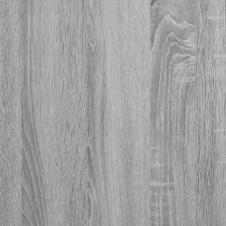 3-delige Badkamermeubelset bewerkt hout grijs sonoma eikenkleur - Afbeelding 12