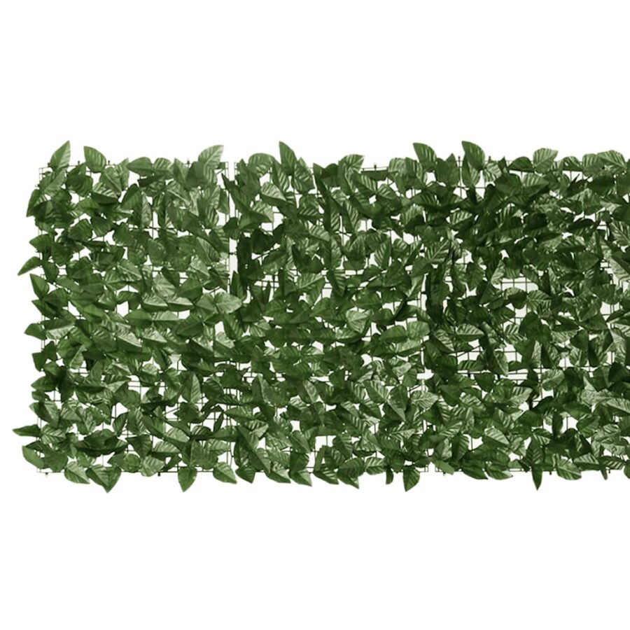 Balkonscherm met donkergroene bladeren 200x75 cm - Afbeelding 3