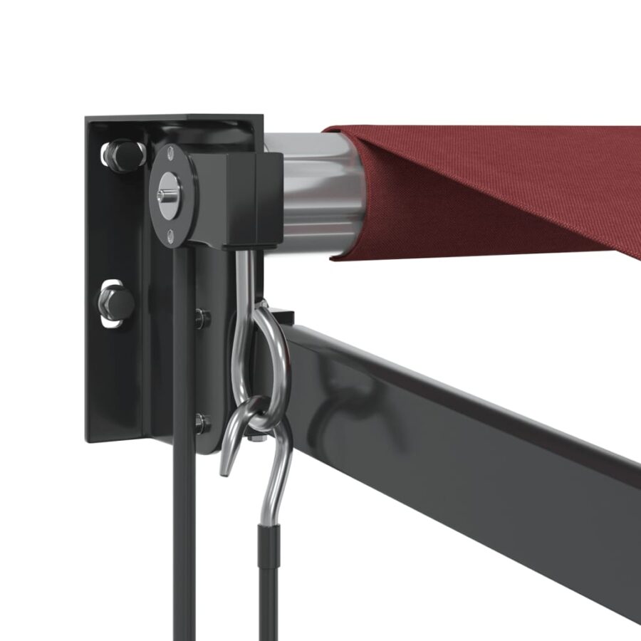 Luifel automatisch uittrekbaar 450x300 cm bordeauxrood - Afbeelding 6