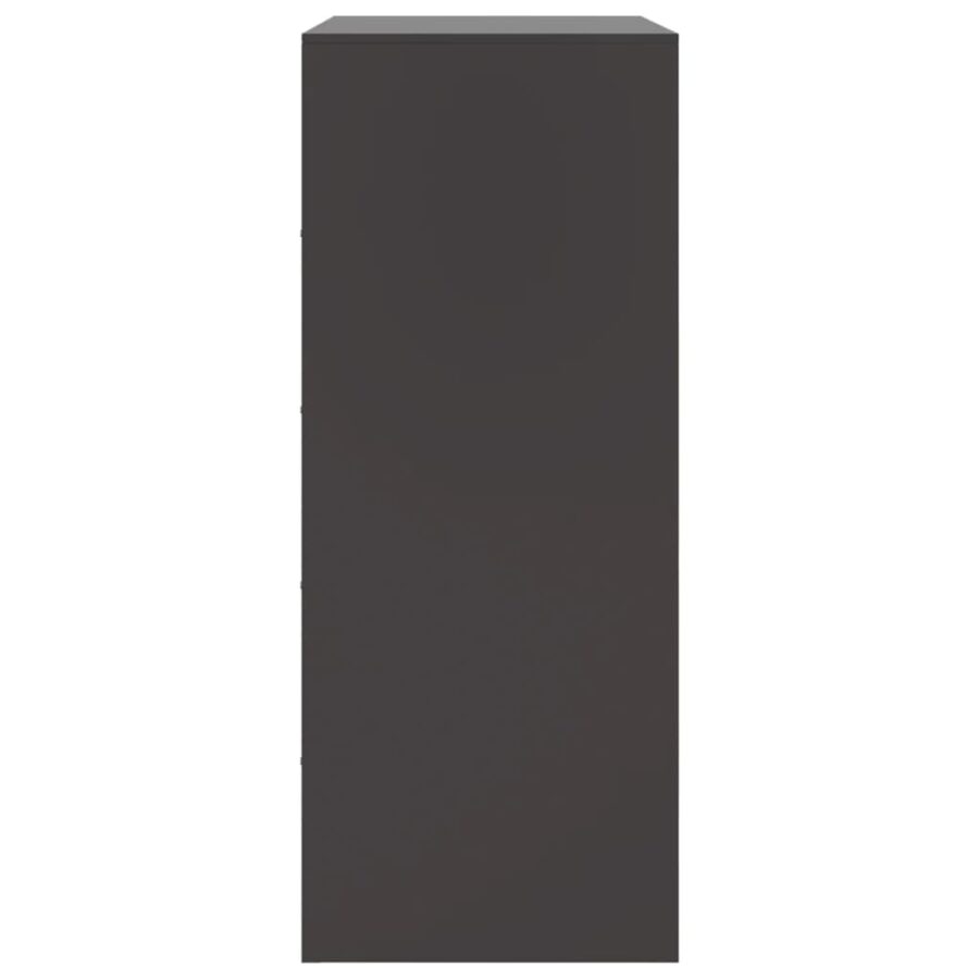 Hoge kast 67x39x95 cm staal zwart - Afbeelding 8