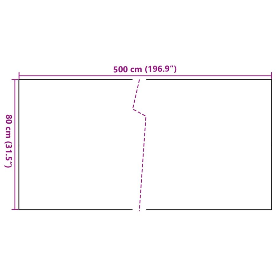 Balkonscherm 500x80 cm poly rattan antracietkleurig - Afbeelding 8