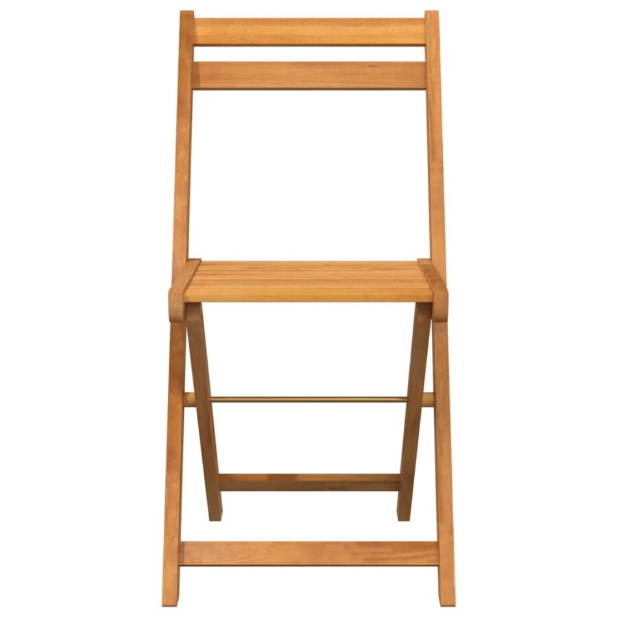 Bistrostoelen 6 st inklapbaar massief acaciahout - Afbeelding 4