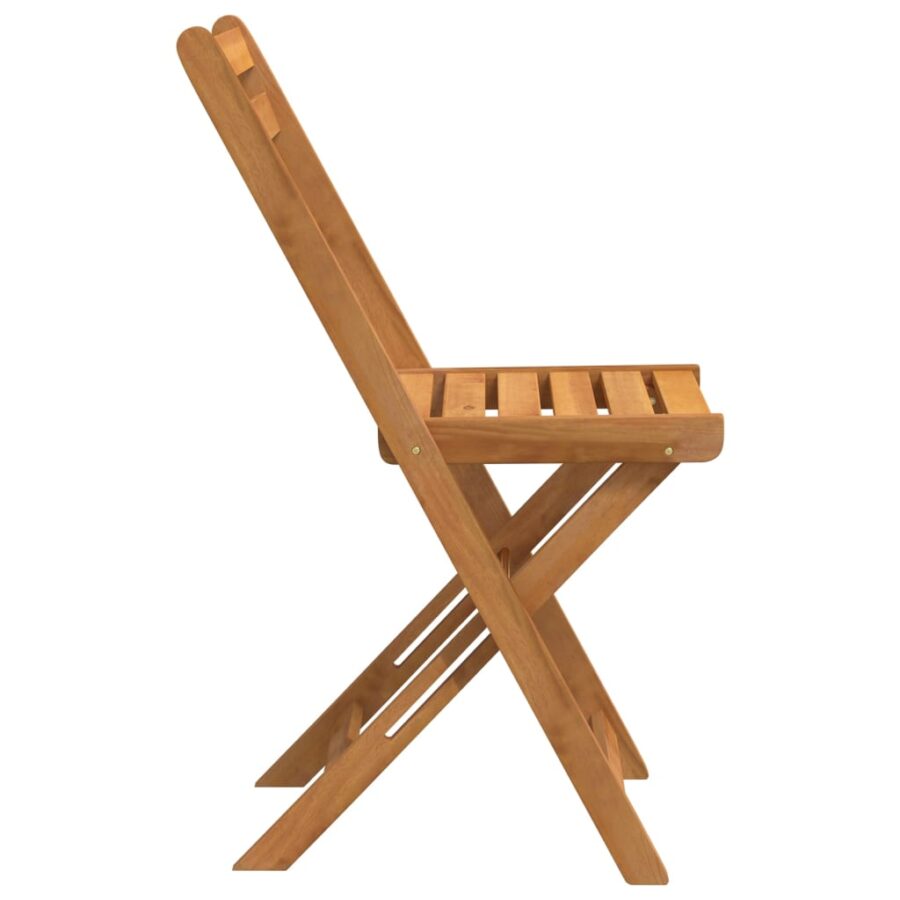 Bistrostoelen 6 st inklapbaar massief acaciahout - Afbeelding 5