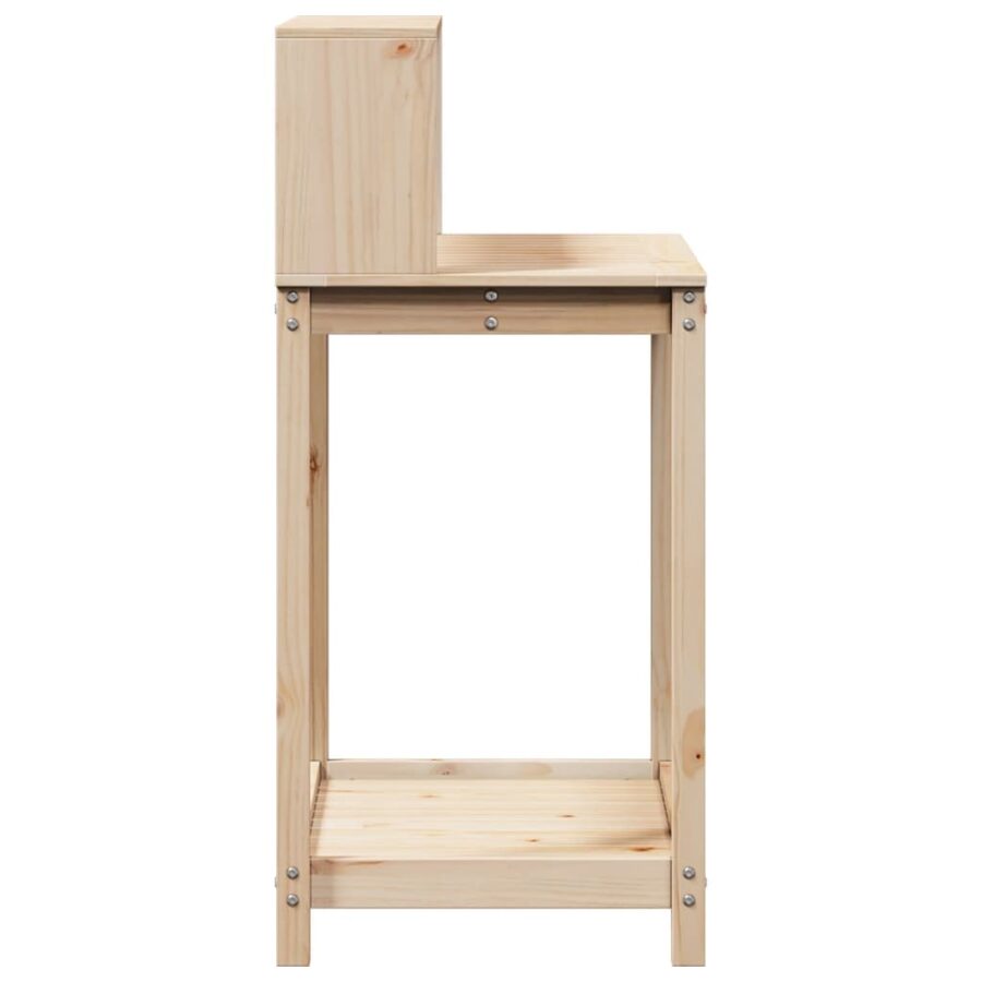 Oppottafel met schappen 82,5x50x109,5 cm massief grenenhout - Afbeelding 6