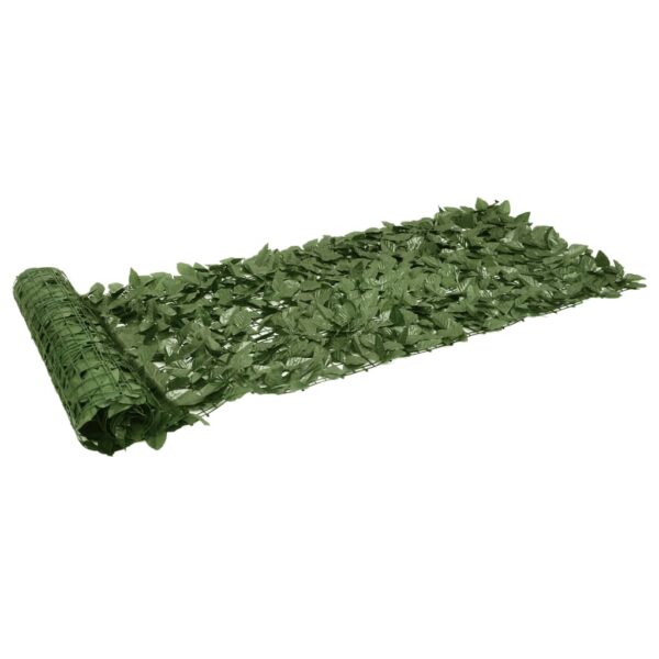Balkonscherm met donkergroene bladeren 200x75 cm