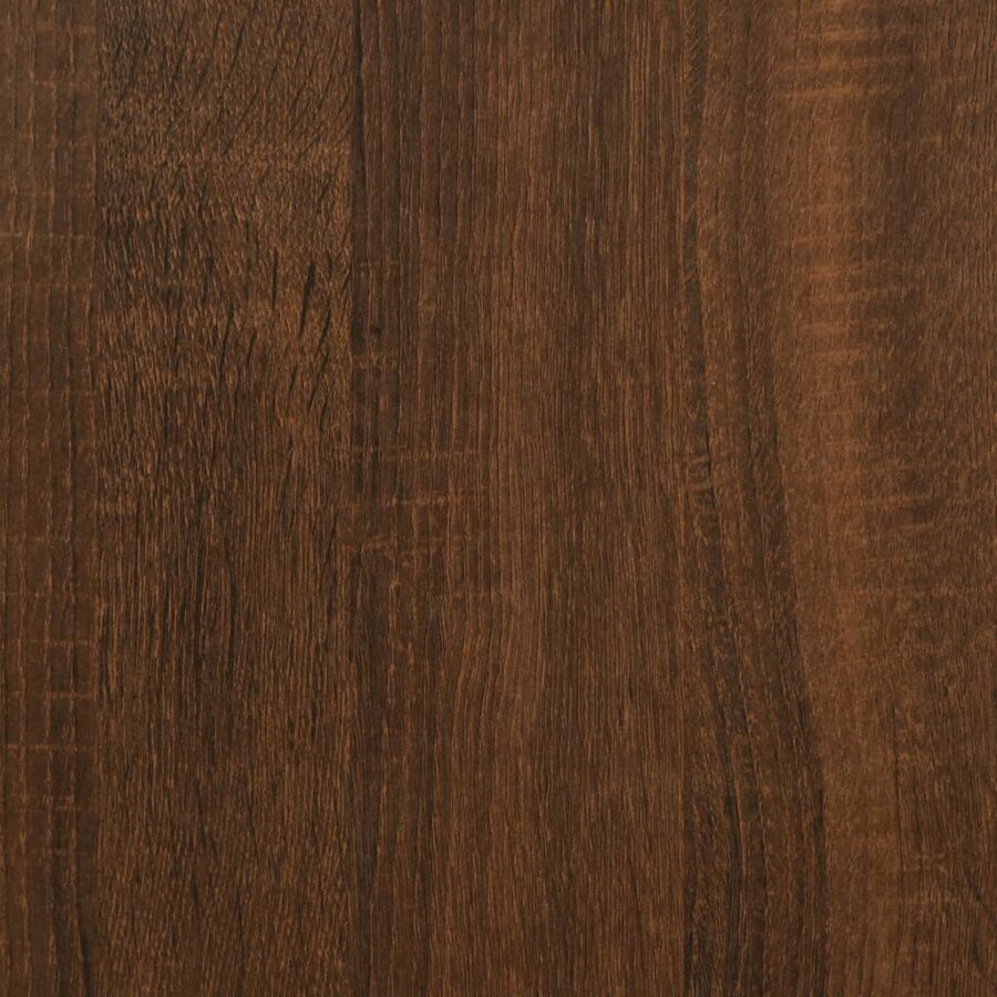 6-delige Tv-wandmeubelset bewerkt hout bruin eikenkleur - Afbeelding 11
