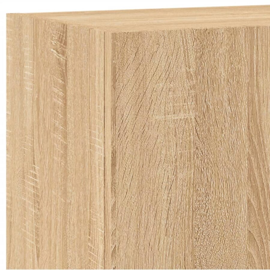 6-delige Tv-wandmeubelset bewerkt hout sonoma eikenkleurig - Afbeelding 10