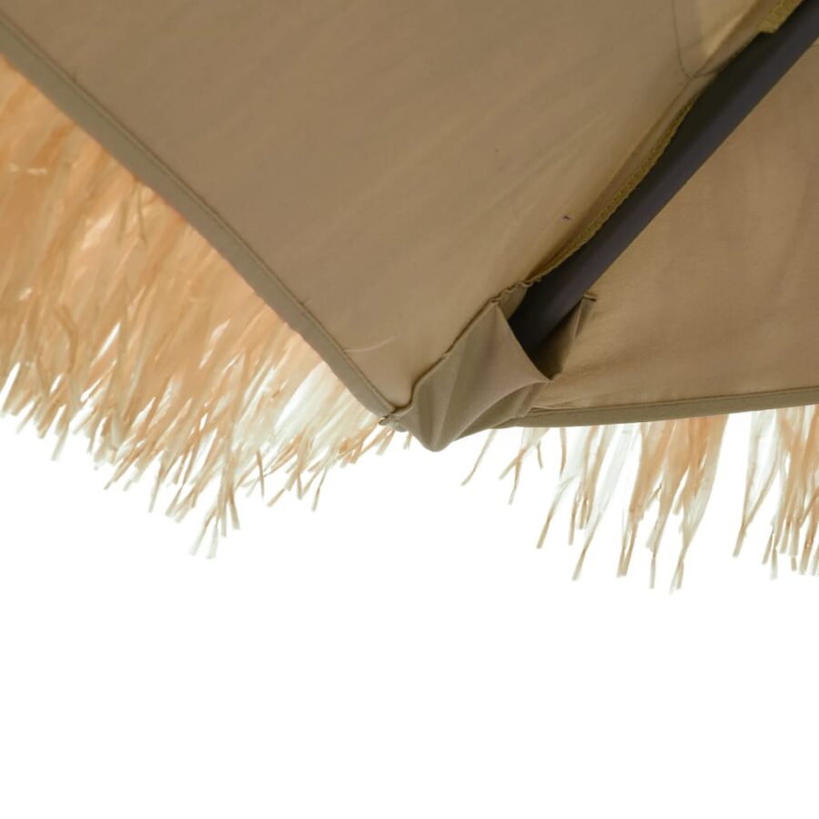 Parasol met stalen paal 290x290x238 cm bruin - Afbeelding 8