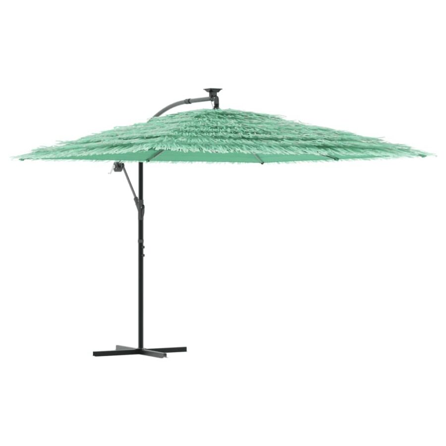 Parasol met stalen paal 290x290x238 cm groen - Afbeelding 2