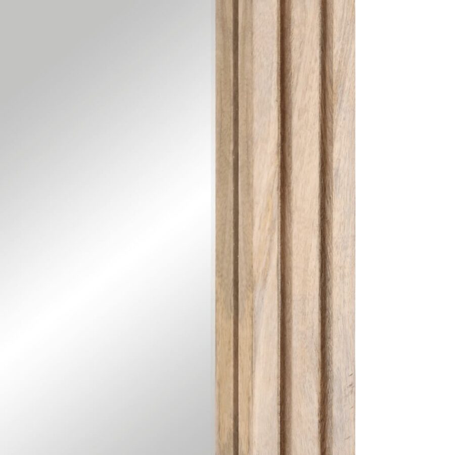 Badkamerspiegel 50x70 cm massief mangohout en glas - Afbeelding 7