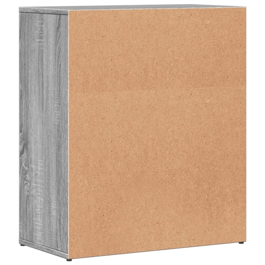 Dressoir 60x31x70 cm bewerkt hout grijs sonoma - Afbeelding 7