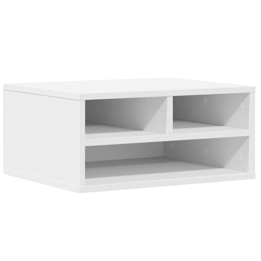 Printerkastje 49x40x22,5 cm bewerkt hout wit - Afbeelding 2