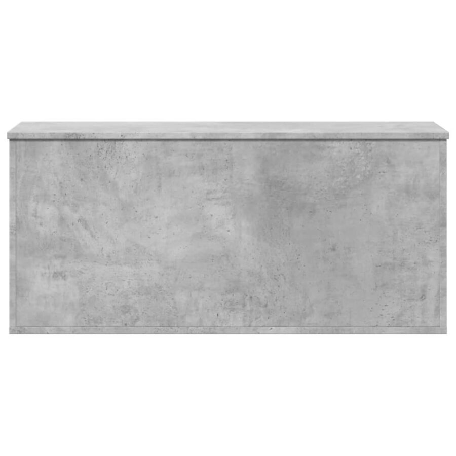 Opbergbox 100x42x46 cm bewerkt hout betongrijs - Afbeelding 4