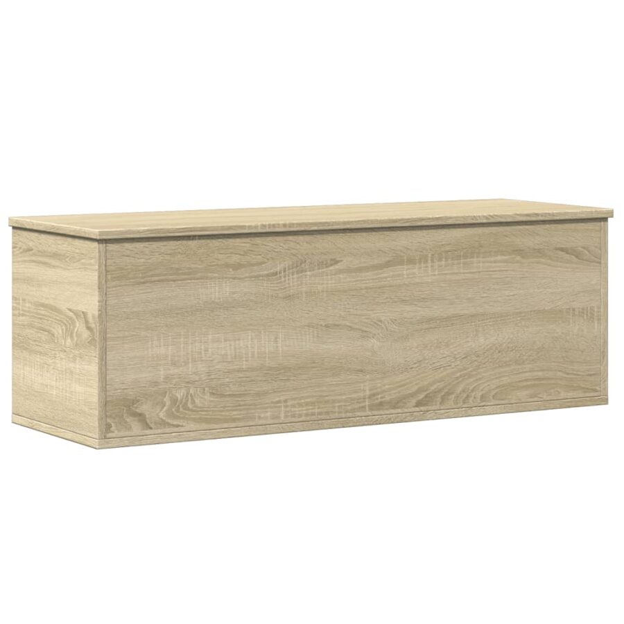 Opbergbox 102x35x35 cm bewerkt hout sonoma eikenkleurig - Afbeelding 2