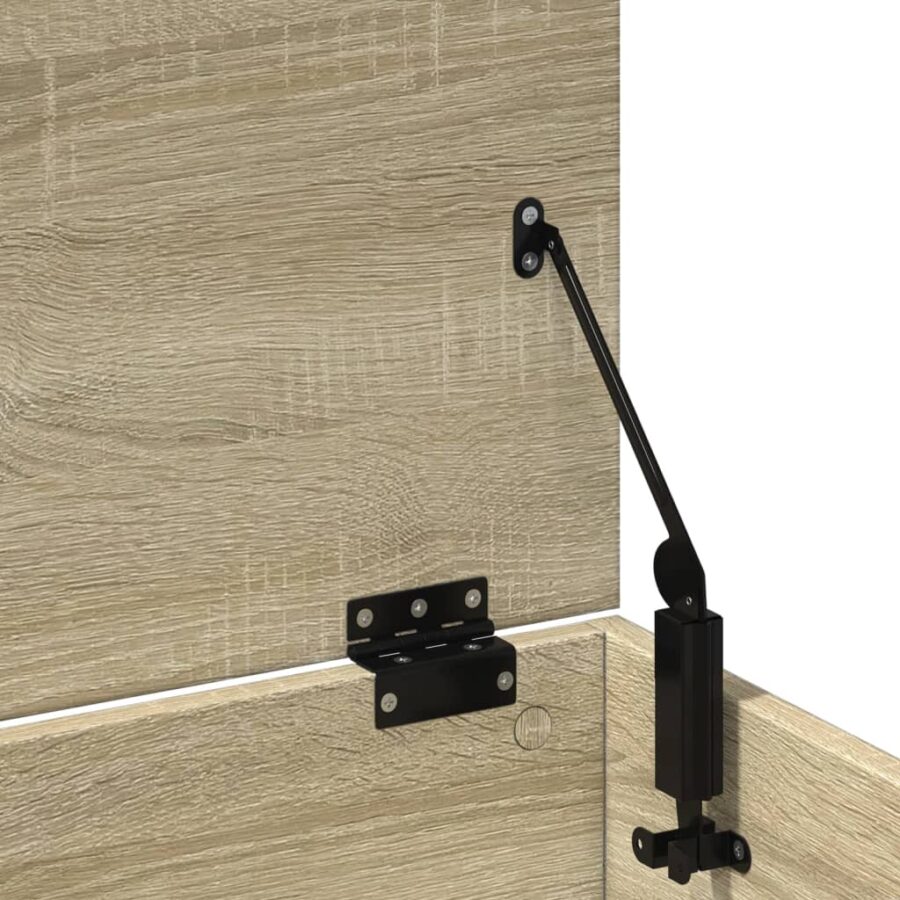 Opbergbox 102x35x35 cm bewerkt hout sonoma eikenkleurig - Afbeelding 9