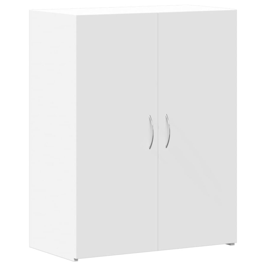 Archiefkast 60x32x77,5 cm bewerkt hout wit - Afbeelding 2