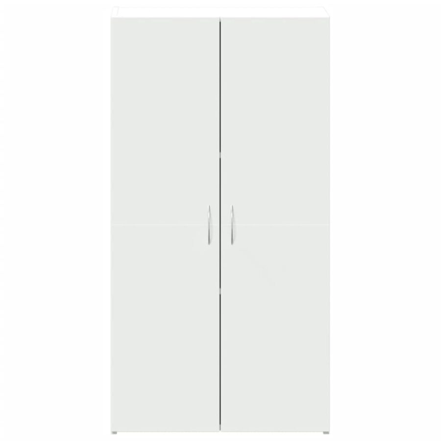 Archiefkast 60x32x115 cm bewerkt hout wit - Afbeelding 4