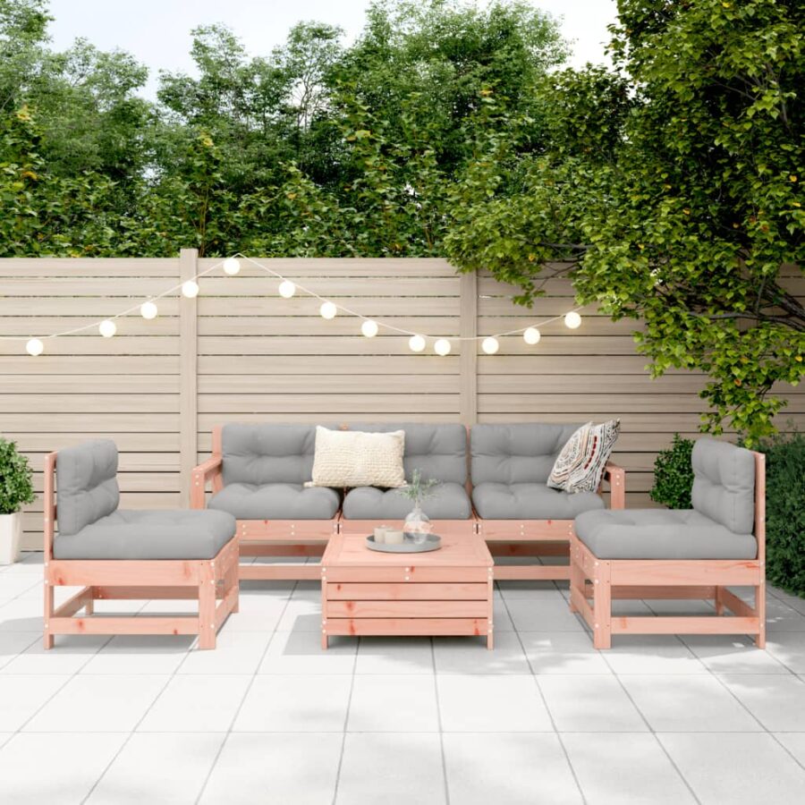 6-delige Loungeset massief douglas vurenhout - Afbeelding 3
