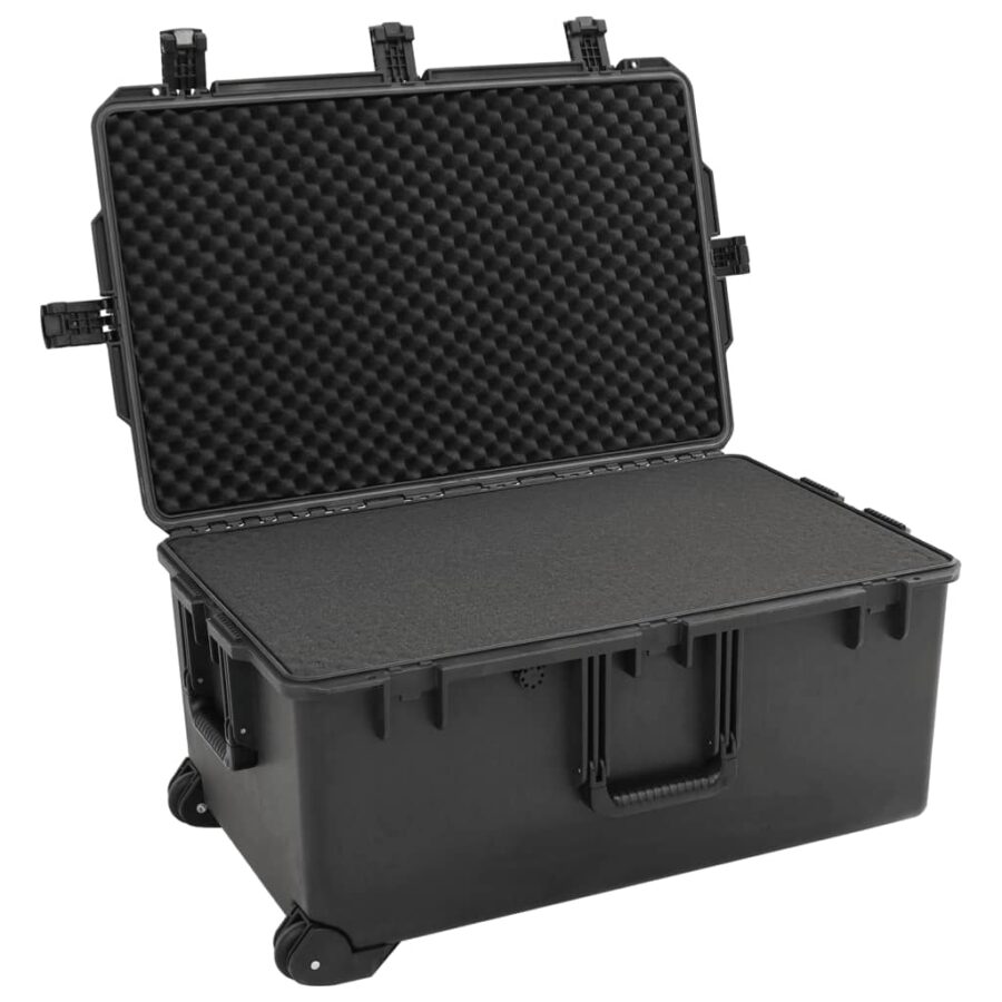Flightcase draagbaar 79,5x52x39 cm PP zwart - Afbeelding 4