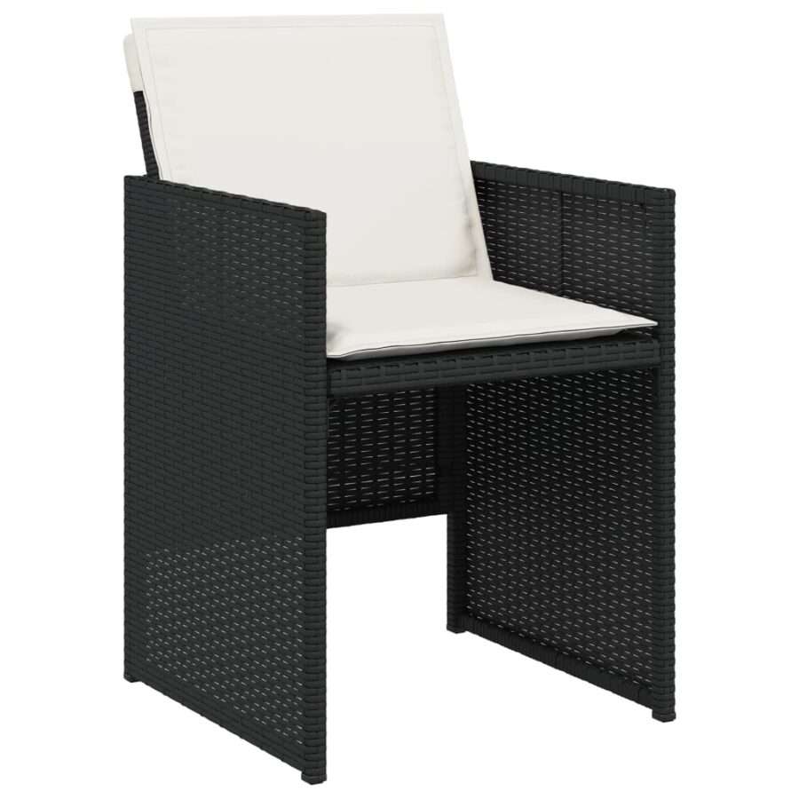 9-delige Tuinset poly rattan zwart - Afbeelding 5