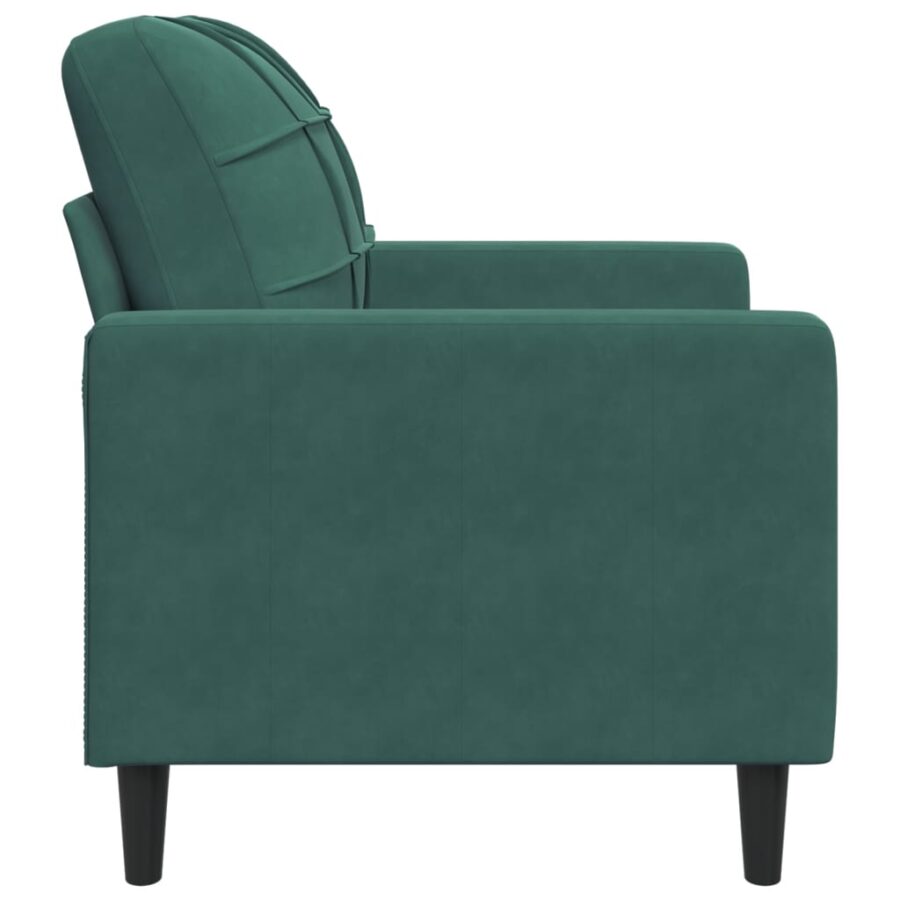 Fauteuil 60 cm fluweel donkergroen - Afbeelding 5