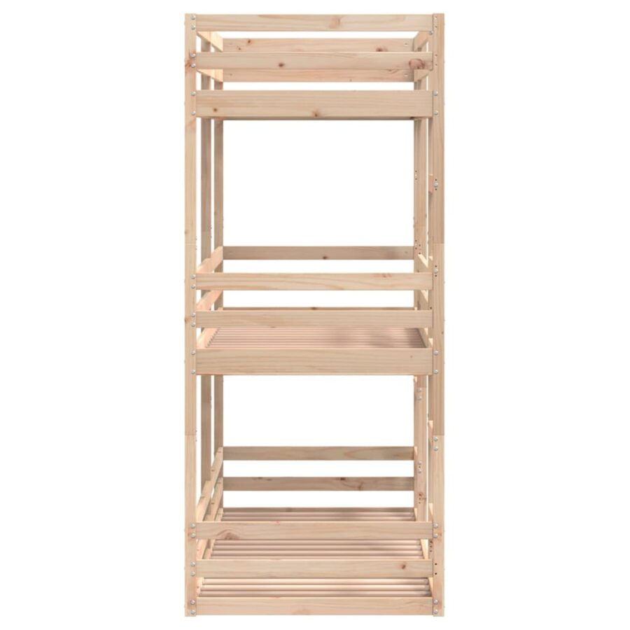 Stapelbed 3-persoons massief grenenhout 90x190 cm - Afbeelding 6