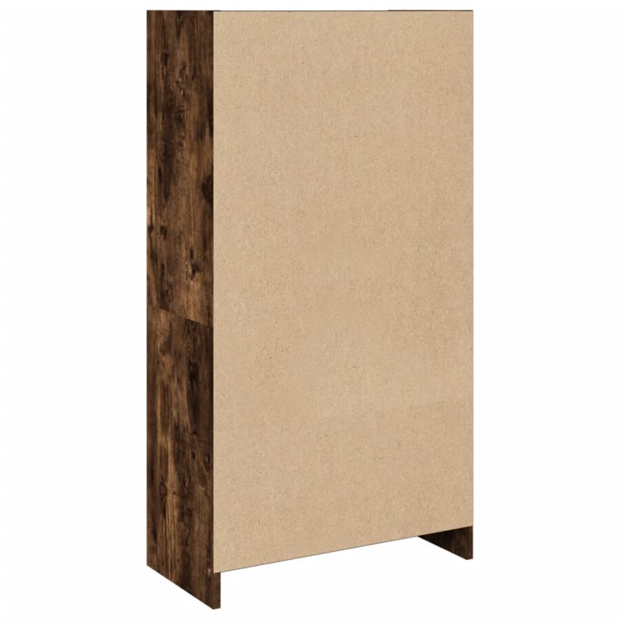 Boekenkast 57x28,5x107,5 cm bewerkt hout gerookt eikenkleurig - Afbeelding 6