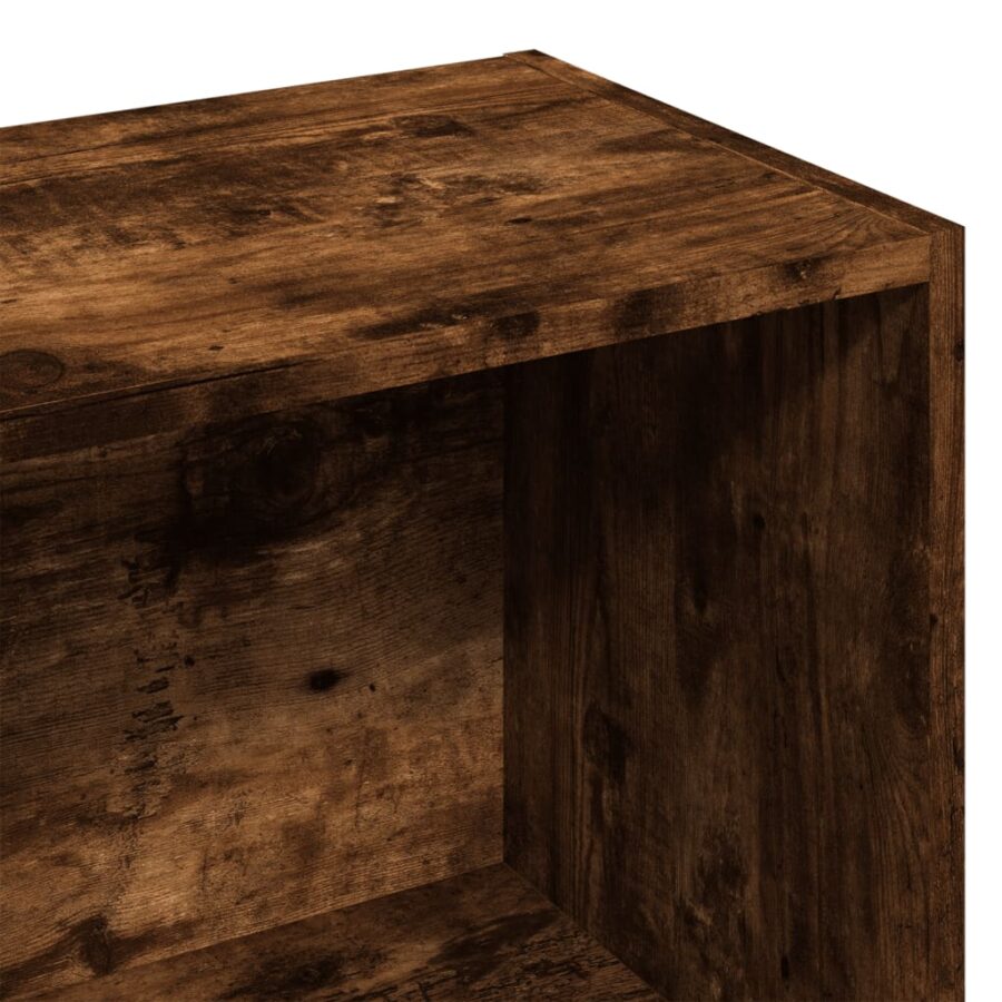 Boekenkast 57x28,5x107,5 cm bewerkt hout gerookt eikenkleurig - Afbeelding 7