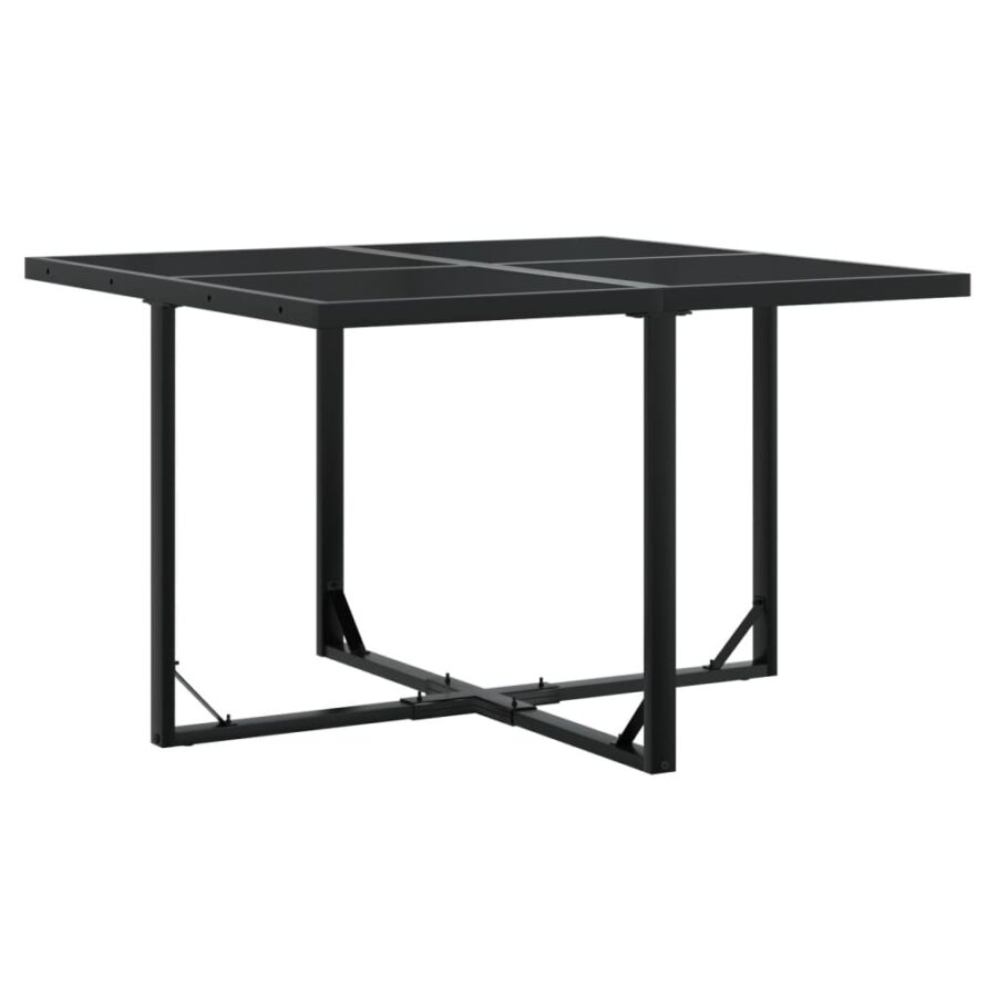 9-delige Tuinset poly rattan zwart - Afbeelding 3