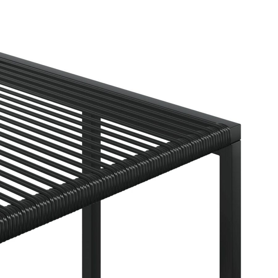 9-delige Tuinset poly rattan zwart - Afbeelding 9