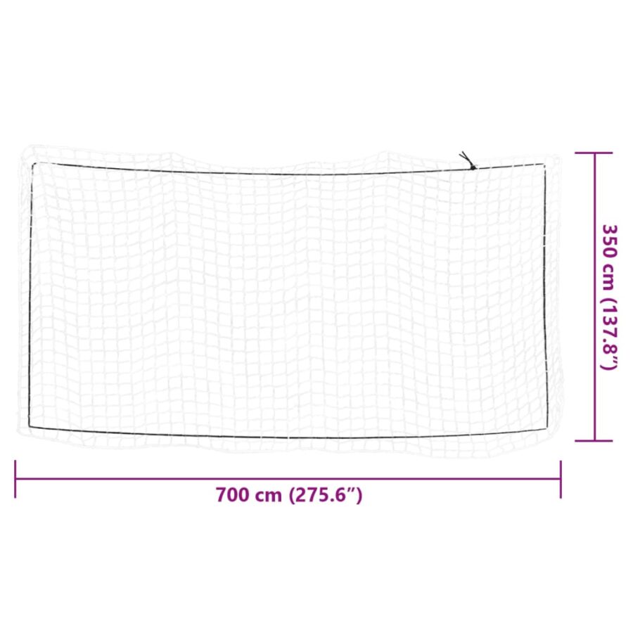 Aanhangwagennet elastisch touw 7x3,5 m polypropeen wit - Afbeelding 6