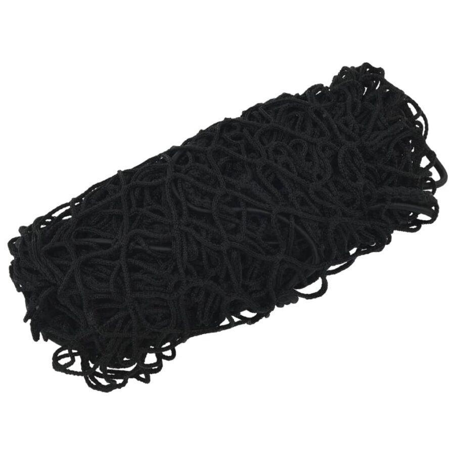 Aanhangwagennet elastisch touw 4x2,5 m polypropeen zwart - Afbeelding 2