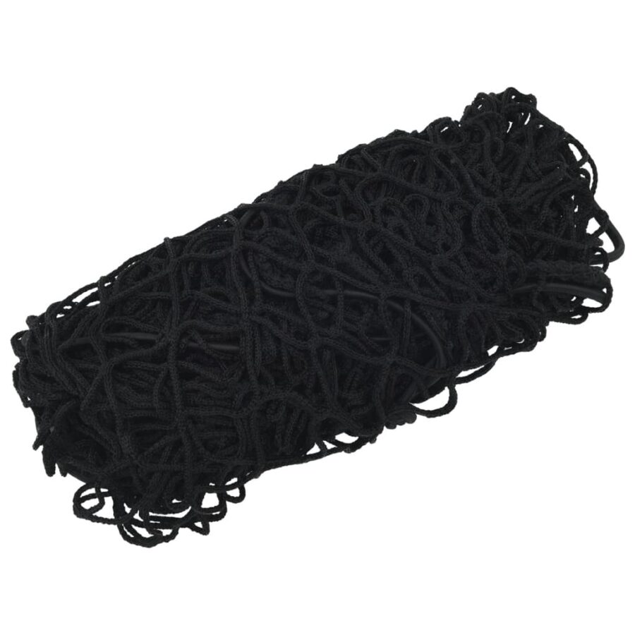 Aanhangwagennet elastisch touw 5x3,5 m polypropeen zwart - Afbeelding 2