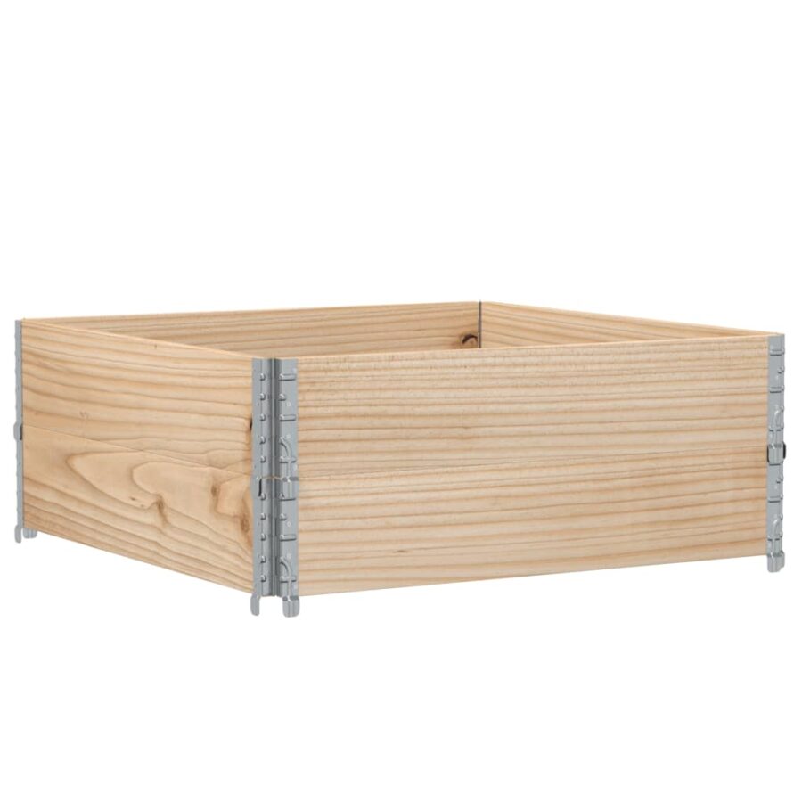 Palletopzetranden 2 st 100x100 cm massief grenenhout - Afbeelding 5